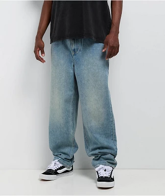 Empyre Ollie Blue Wash Loose Fit Skate Jeans