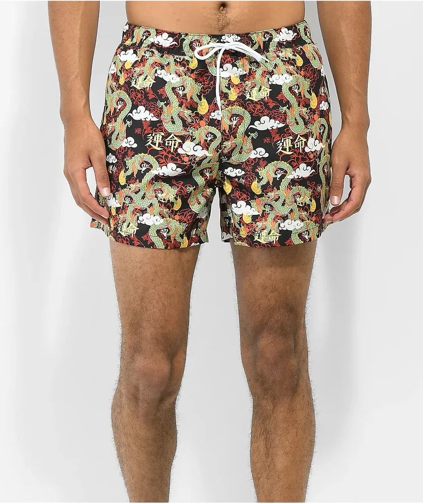 Empyre Ollie Dragon Black Board Shorts