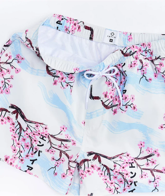 Empyre Ollie Floral Off White Board Shorts