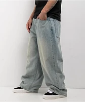 Empyre Ollie Light Blue Wash Ultra Wide Skate Jeans