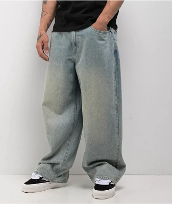 Empyre Ollie Light Blue Wash Ultra Wide Skate Jeans