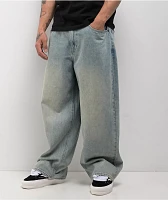Empyre Ollie Light Blue Wash Ultra Wide Skate Jeans