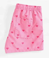 Empyre Ollie Pink Hearts Board Shorts