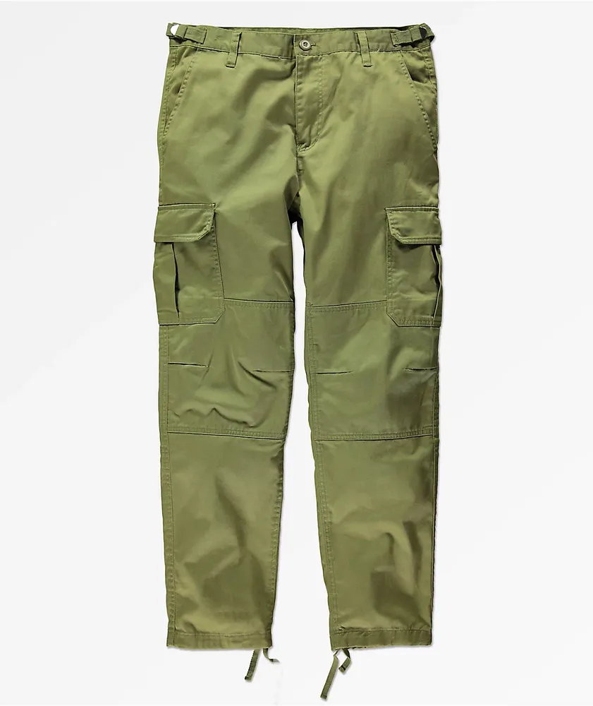 Empyre Pants Mens 32 Green Cargo Pockets Orders Military Adjustable Waist