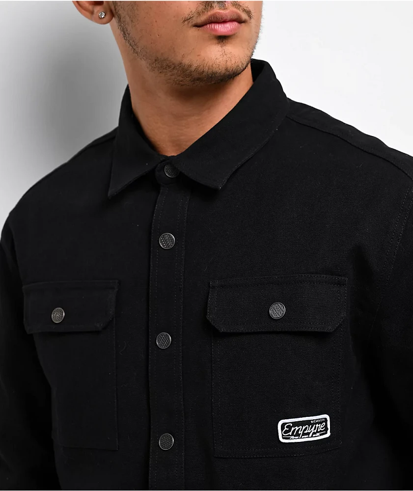 Empyre Overshirt Black Long Sleeve Work Shirt