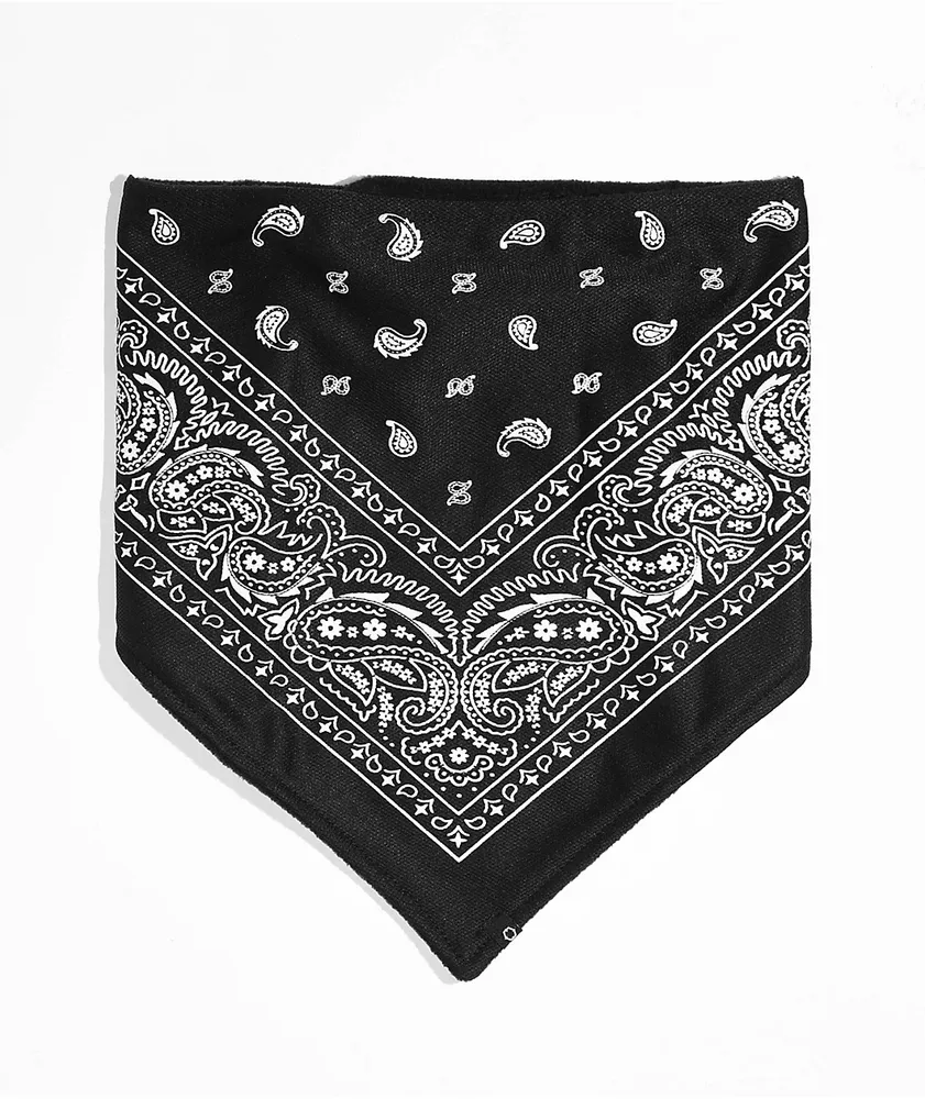 Empyre Paisley Black Fleece Bandana