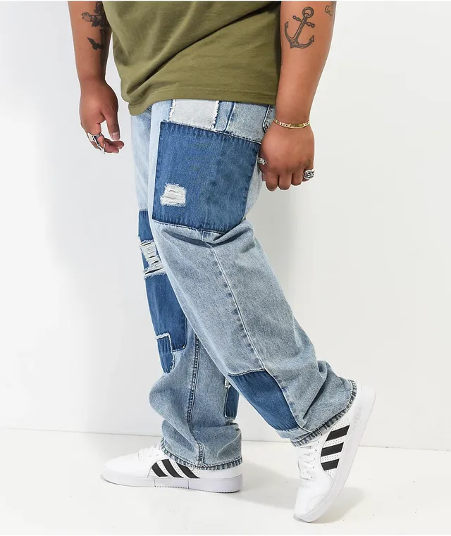 Empyre Kids Loose Fit Blue Denim Skate Pants