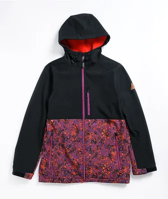 Empyre Pine Spotted Black & Purple 10K Snowboard Jacket