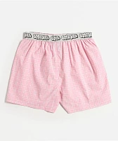 Empyre Pink Plaid Loose Boxers