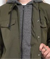 Empyre Pledge Olive Green Hooded Jacket