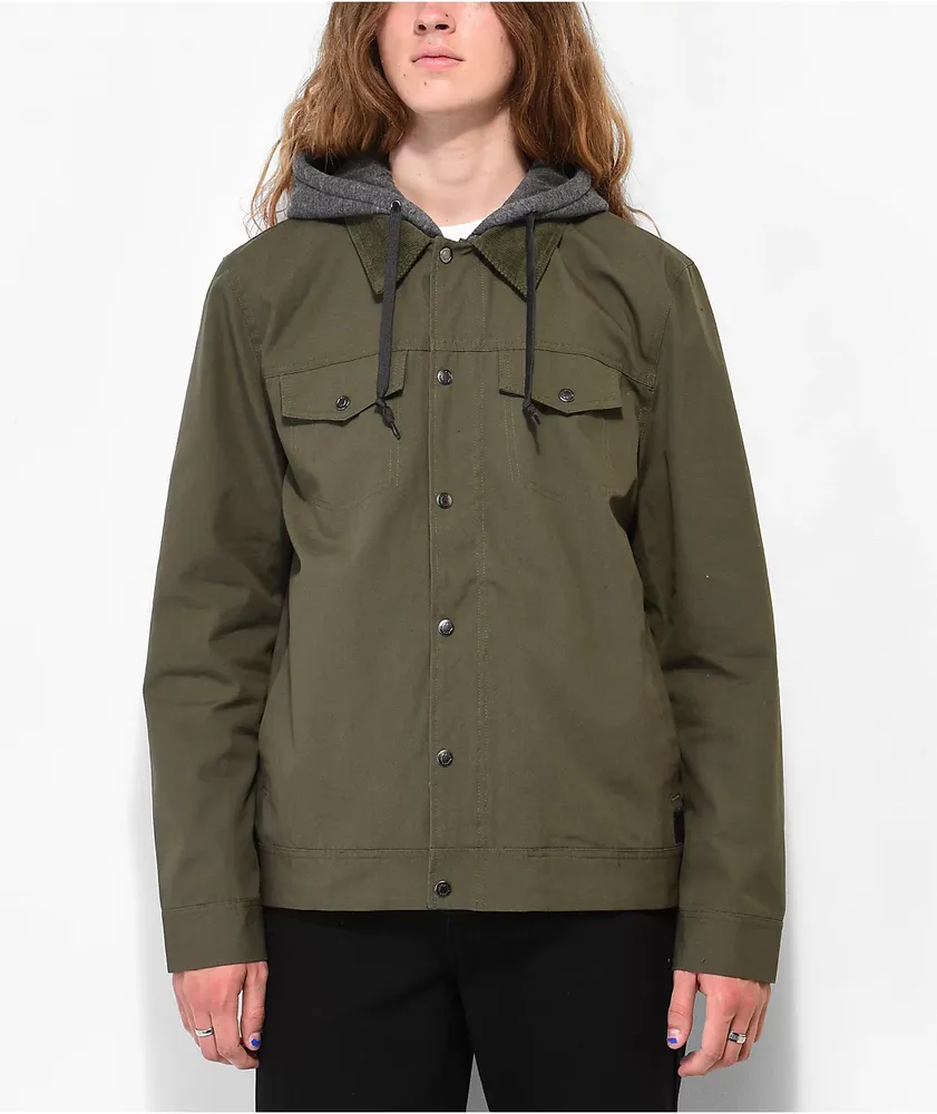 Empyre Pledge Olive Green Hooded Jacket