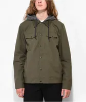 Empyre Pledge Olive Green Hooded Jacket