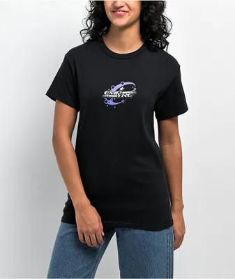 Empyre Purple Pop Y2K Black T-Shirt