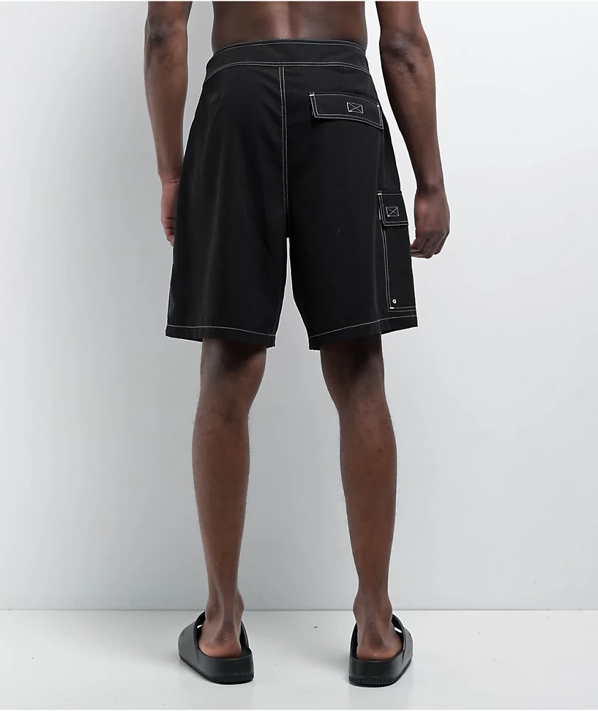 Empyre Rail Black Cargo Board Shorts