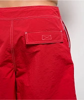 Empyre Rail Sidestripe Red Board Shorts