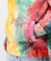 Empyre Rainbow Tie Dye Sherpa Fleece Hoodie