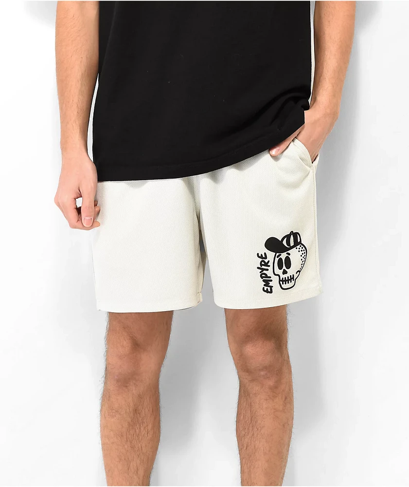 Empyre Ready Off White Mesh Shorts