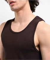 Empyre Ribbed Brown Tank Top