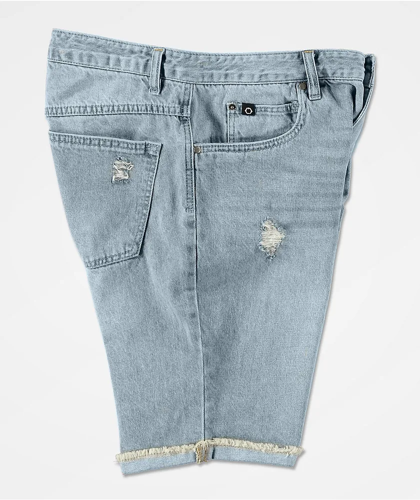 Empyre Colby Loose Fit Denim Skate Shorts