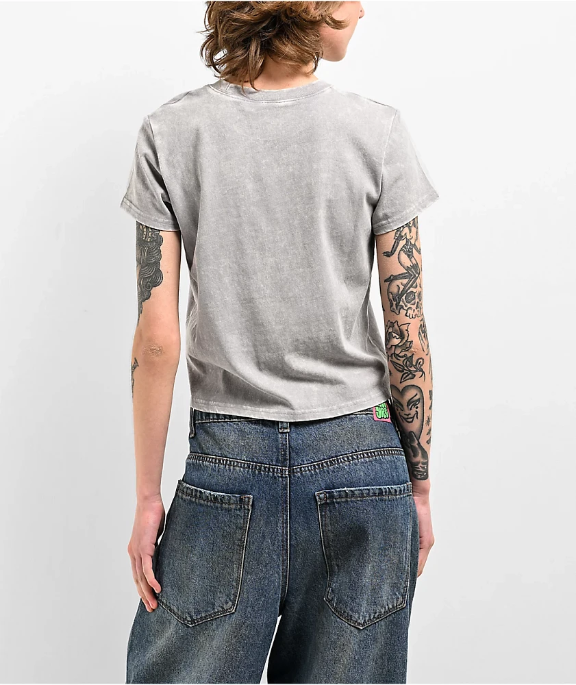 Empyre Ricky Angel Grey Mineral Wash T-Shirt