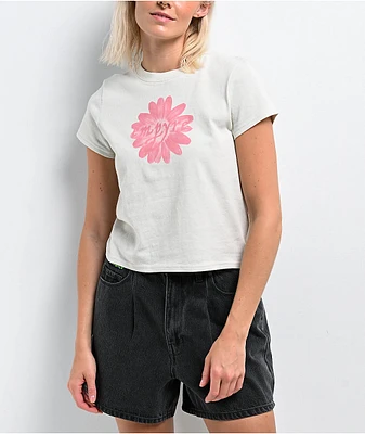 Empyre Ricky Flower Cream Crop T-Shirt