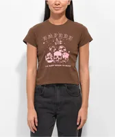 Empyre Ricky Ill Rest Brown Crop T-Shirt