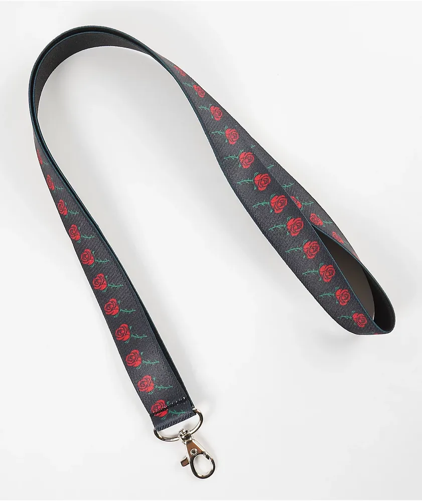 Empyre Rose Black Lanyard