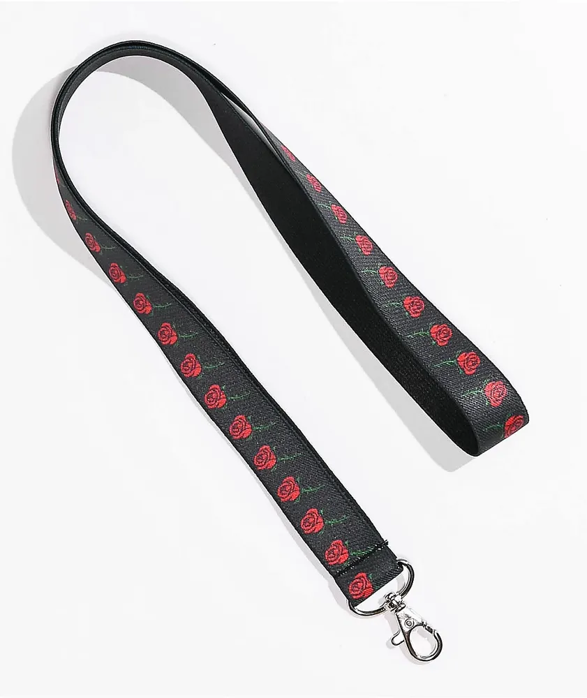 Empyre Rose Black Lanyard