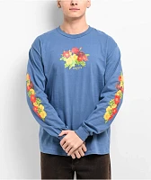 Empyre Rose Bunch Dark Blue Long Sleeve T-Shirt