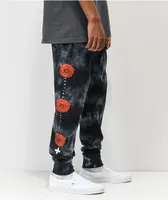 Empyre Rose Hazy Black Tie Dye Jogger Sweatpants