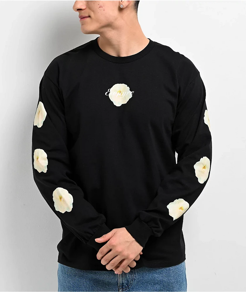 Empyre Roses Photo Black Long Sleeve T-Shirt
