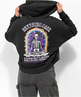 Empyre Rosine Black Sherpa Zip Hoodie