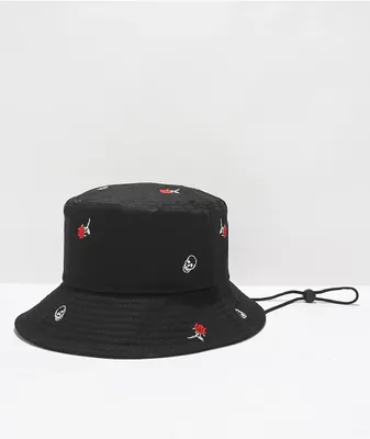 Empyre Rosy Skull Black Boonie Hat