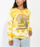 Empyre Rubino Open Minded Yellow Tie Dye Long Sleeve T-Shirt