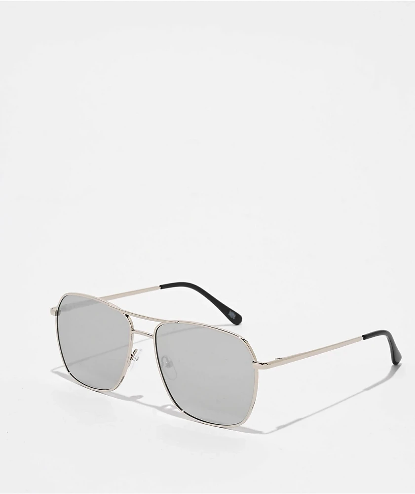 Empyre Saloon Square Silver Pilot Sunglasses