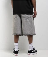 Empyre Scramble Grey Wash Ultra Loose Denim Skate Shorts