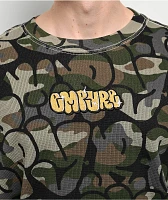 Empyre Script Green Camo Thermal Long Sleeve T-Shirt