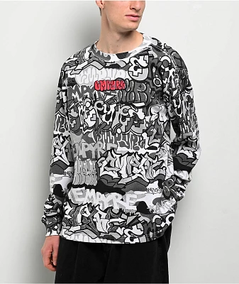 Empyre Script White Camo Thermal Long Sleeve T-Shirt