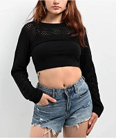 Empyre Shan Black Shrug Sweater