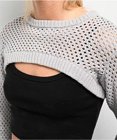 Empyre Shan Grey Shrug Sweater