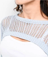 Empyre Shan Light Blue Shrug Sweater