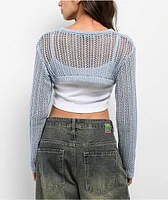 Empyre Shan Light Blue Shrug Sweater