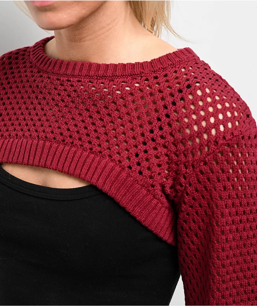 Empyre Shan Red Shrug Sweater