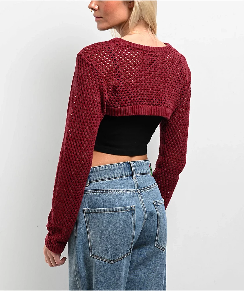 Empyre Shan Red Shrug Sweater