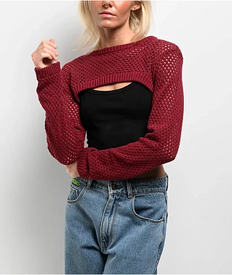 Empyre Shan Red Shrug Sweater