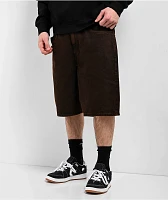 Empyre Shant Brown Denim Skate Shorts