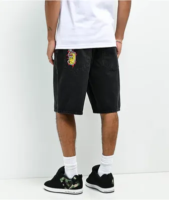 Empyre Shmutz Black Denim Skate Shorts