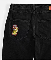 Empyre Shmutz Black Denim Skate Shorts 