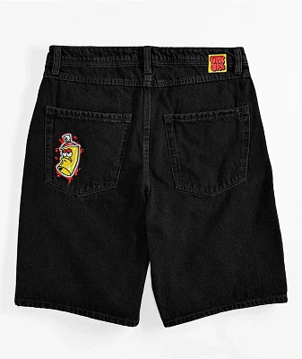 Empyre Shmutz Black Denim Skate Shorts 