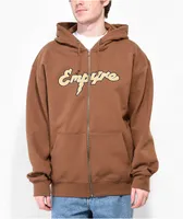 Empyre Sidebar Brown Zip Hoodie